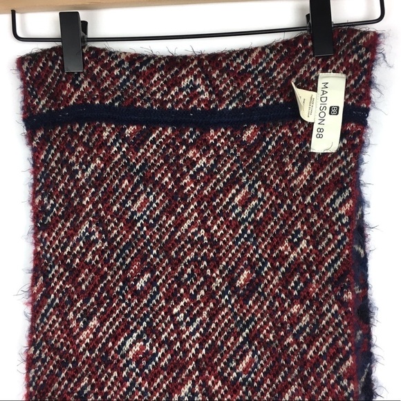 MADISON 88 Infinity Scarf Southwestern Boho Fringe Eyelash Soft Cozy Warm Thick - Picture 8 of 11